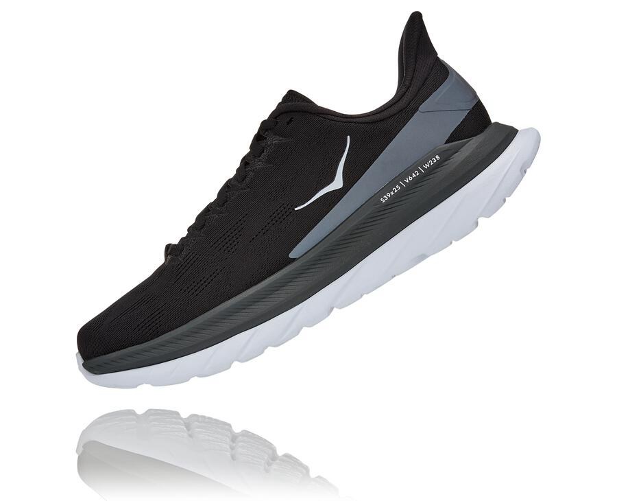 Hoka One One Hardloopschoenen Heren - Mach 4 - Zwart/Wit - TX4871529